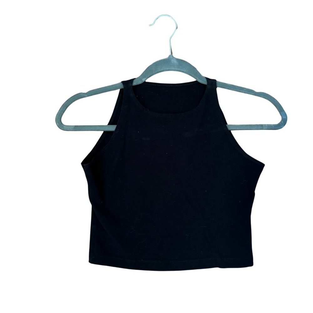 💰5/$20💵 SALE!!! Plain Black Halter Neck Crop Top